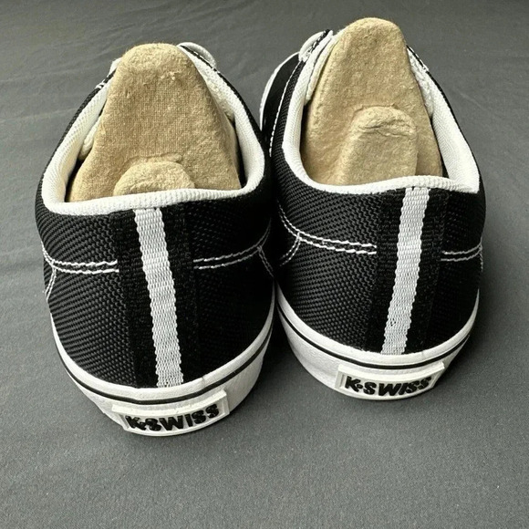 K-SWISS 92925095 CLEAN LAGUNA LOW  (M) Black/White Textile Lifestyle Shoes - Picture 7 of 16